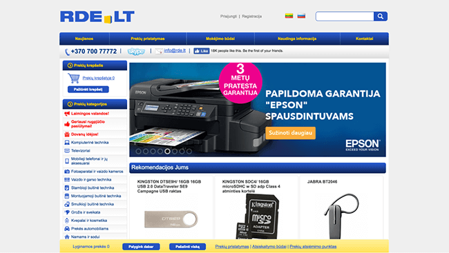 RDE.lt storefront