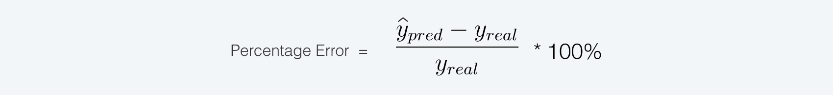 percentage error formula